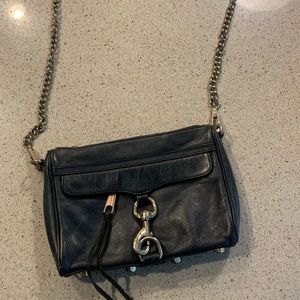 Rebecca Minkoff mini m.a.c. Black w gold hardware